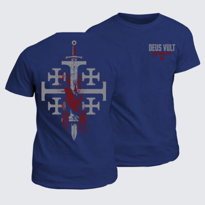 Classic Cotton Tee -  Deus Vult: God Wills It