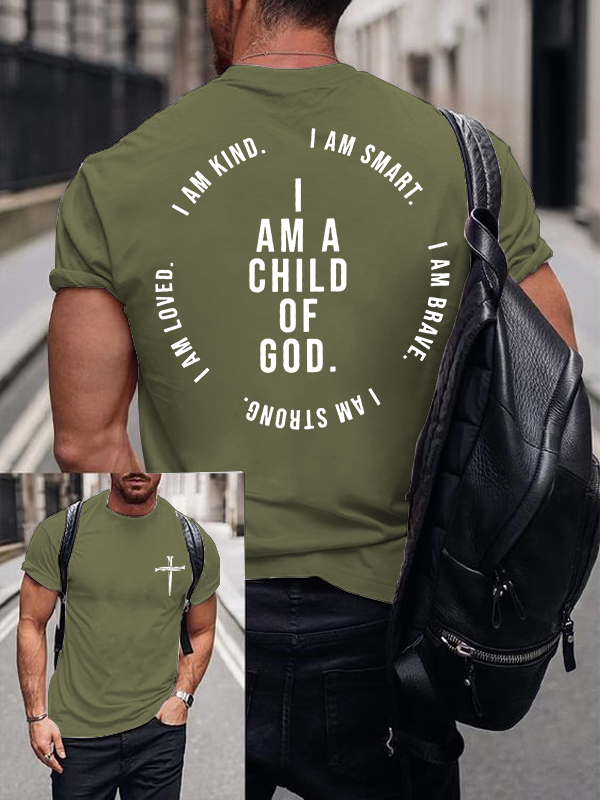 I Am A Child Of God Jesus God Christian Cotton T-Shirt