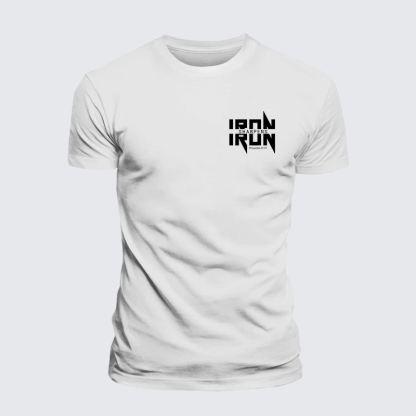 IRON SHARPENS IRON Proverbs 27:17 Jesus God Christian Premium Mercerized Cotton Tee