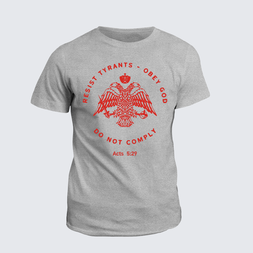 Eastern Orthodox Christian Eagle  Jesus God Christian Cotton T-Shirt