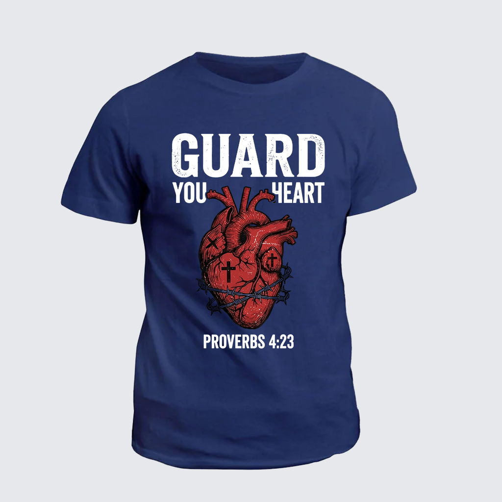 Guard Your Heart Jesus God Christian Cotton T-Shirt