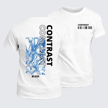 Contrast Jesus God Christian Cotton T-Shirt