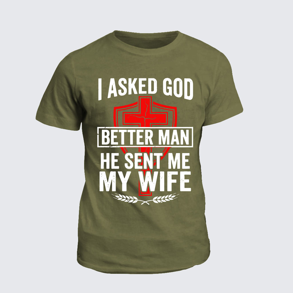 [Copy]Fatherhood Jesus God Christian Cotton T-Shirt
