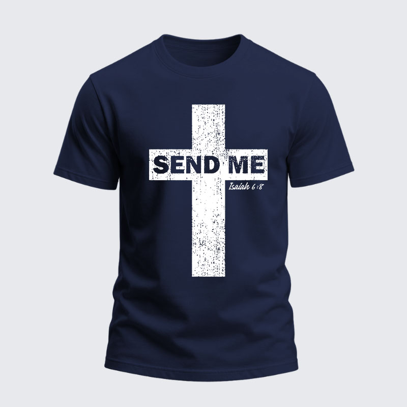 Heavyweight Cotton Tee -Send Me Isaiah 6:8