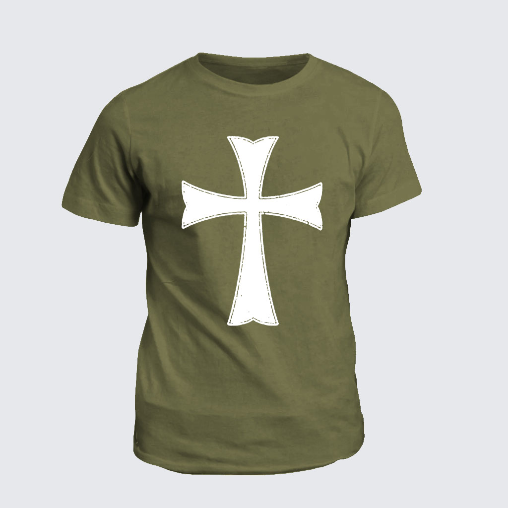 Classic Cotton Tee - Knights Templar Crusader Cross