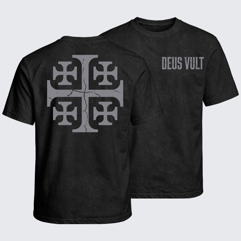Washed T-Shirt - Deus Vult