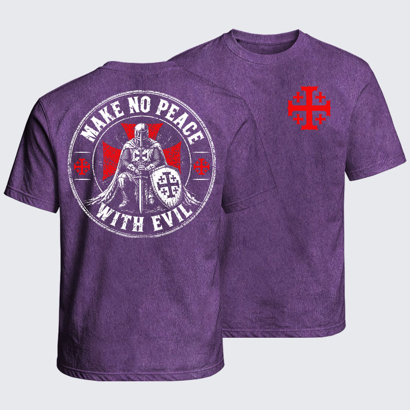 Washed T-Shirt - Make No Peace With Evil