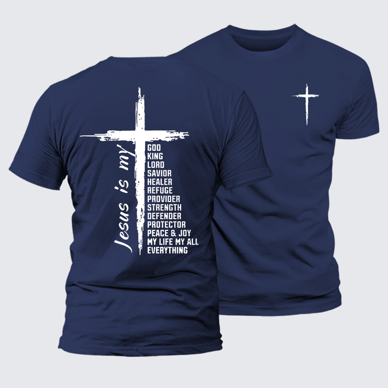 My Everything Jesus God Christian Premium Mercerized Cotton Tee