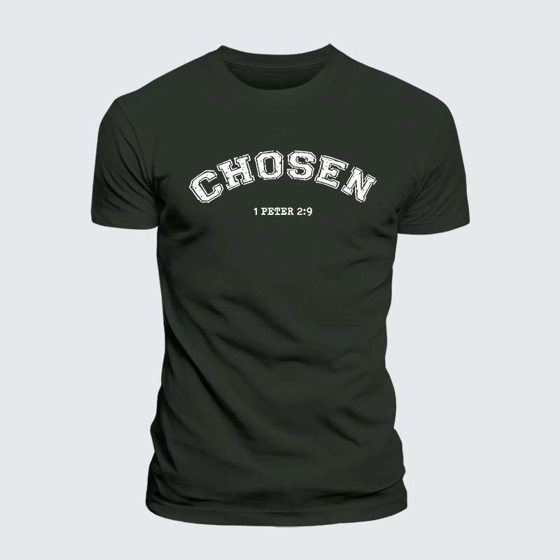 Chosen Jesus God Christian Premium Mercerized Cotton Tee