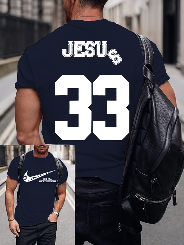 Jesus Did It Jesus God Christian Cotton T-Shirt