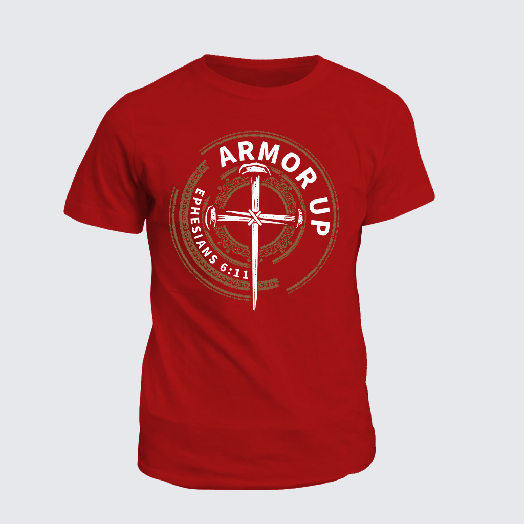 Armor Up Jesus God Christian Cotton T-Shirt