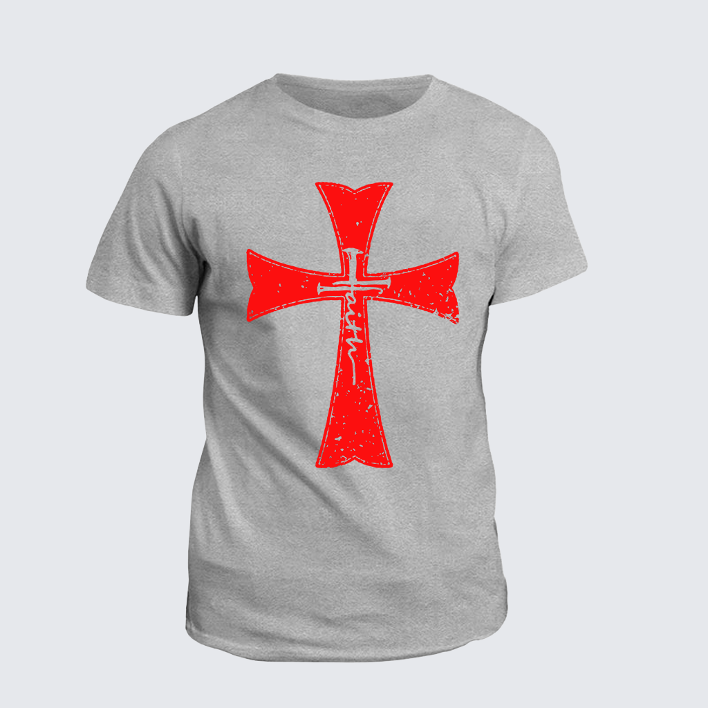Faith Cross Jesus God Christian Cotton T-Shirt