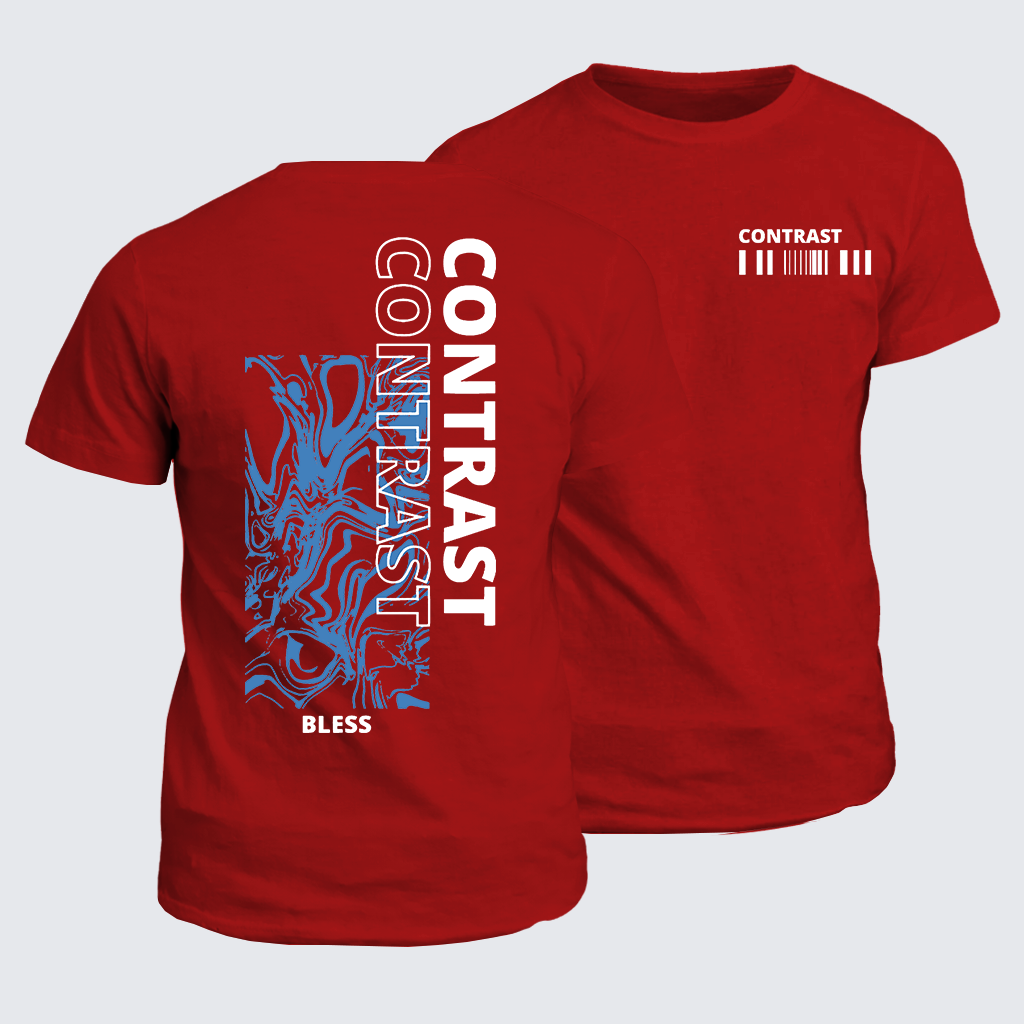 Contrast Jesus God Christian Cotton T-Shirt