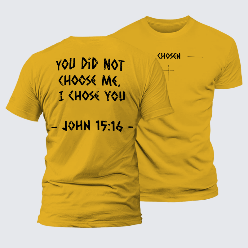 Chosen Jesus God Christian Premium Mercerized Cotton Tee