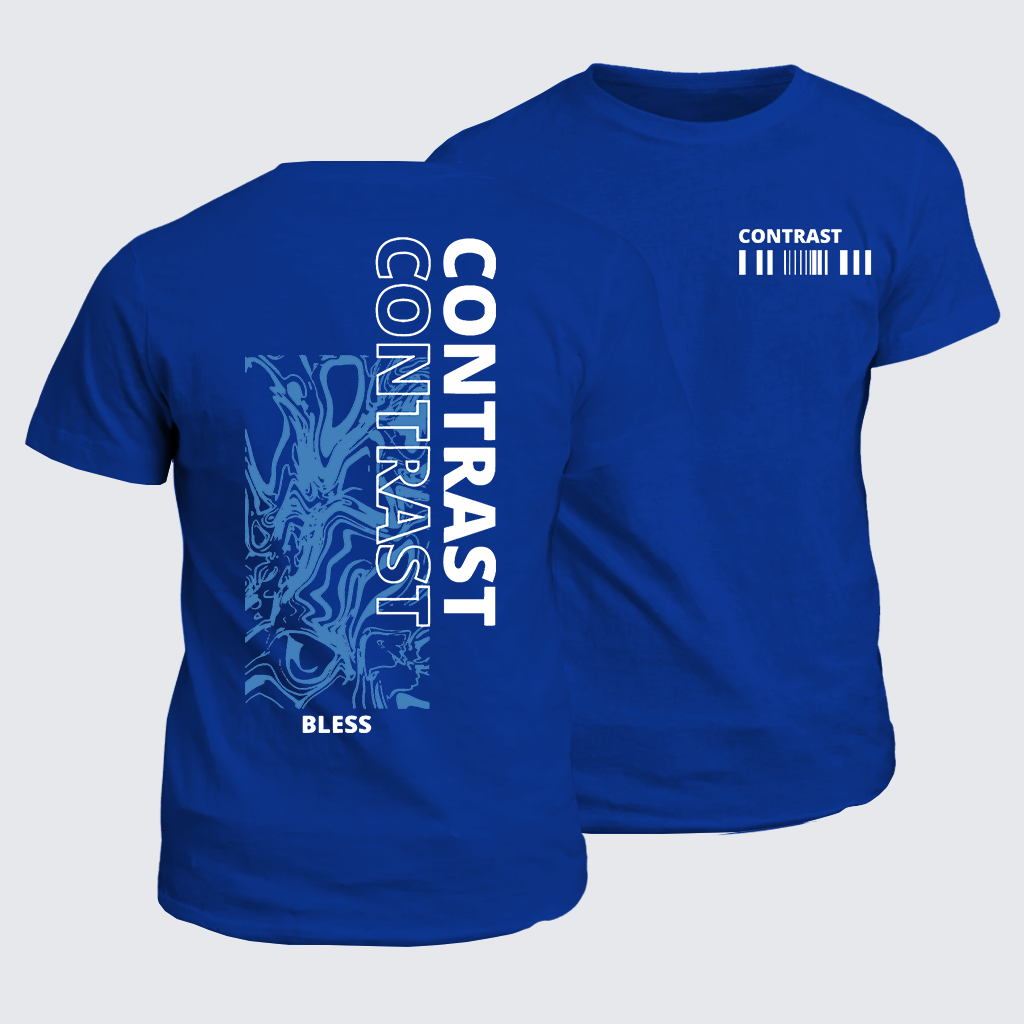 Contrast Jesus God Christian Cotton T-Shirt