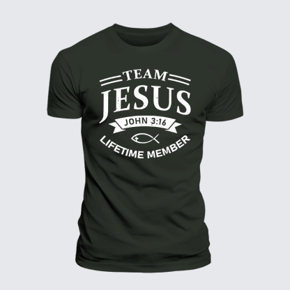 Jesus Team Jesus God Christian Premium Mercerized Cotton Tee