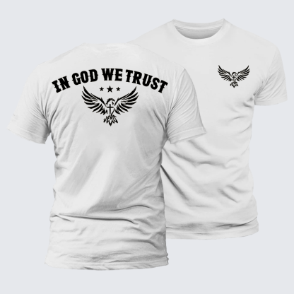 In God We Trust Jesus God Christian Premium Mercerized Cotton Tee