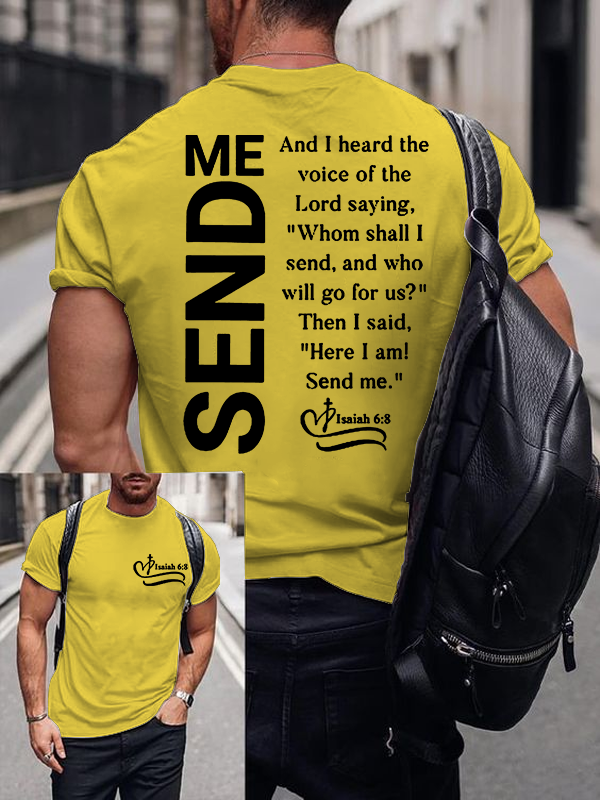 Man Of God Husband Dad Jesus God Christian Cotton T-Shirt
