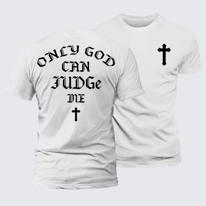 Only God Can Judge Me Jesus God Christian Premium Mercerized Cotton Tee