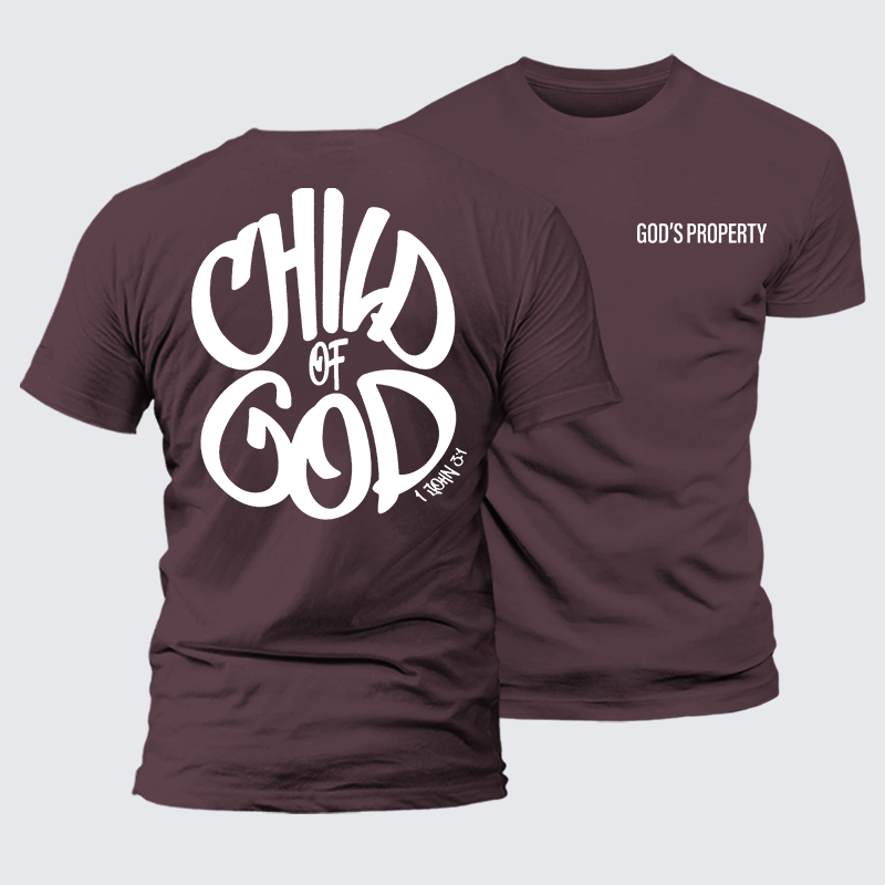Child Of God Jesus God Christian Premium Mercerized Cotton Tee