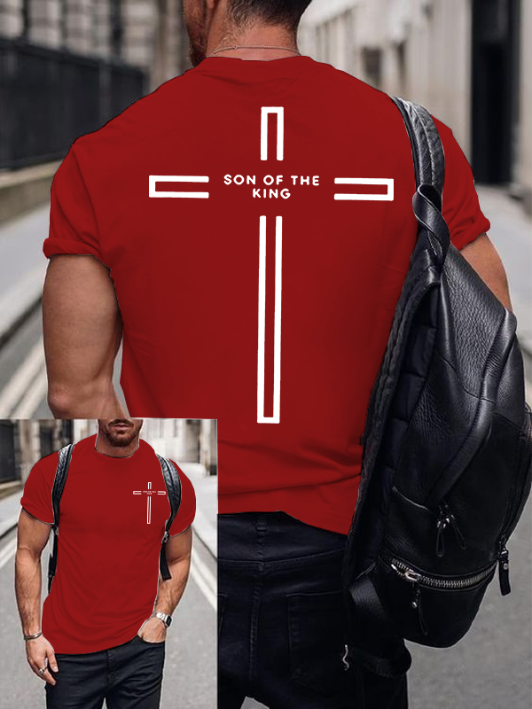 Son Of The King Jesus God Christian Cotton T-Shirt