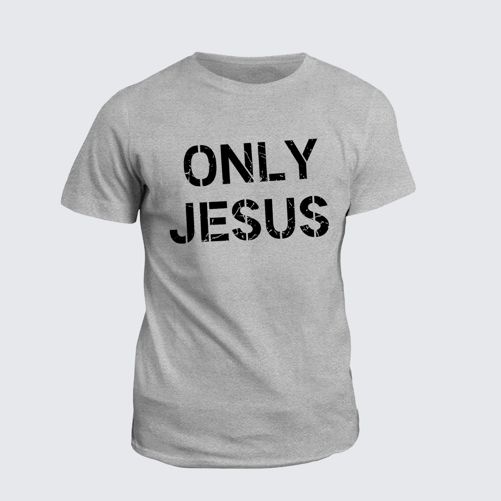 Only Jesus Jesus God Christian Cotton T-Shirt