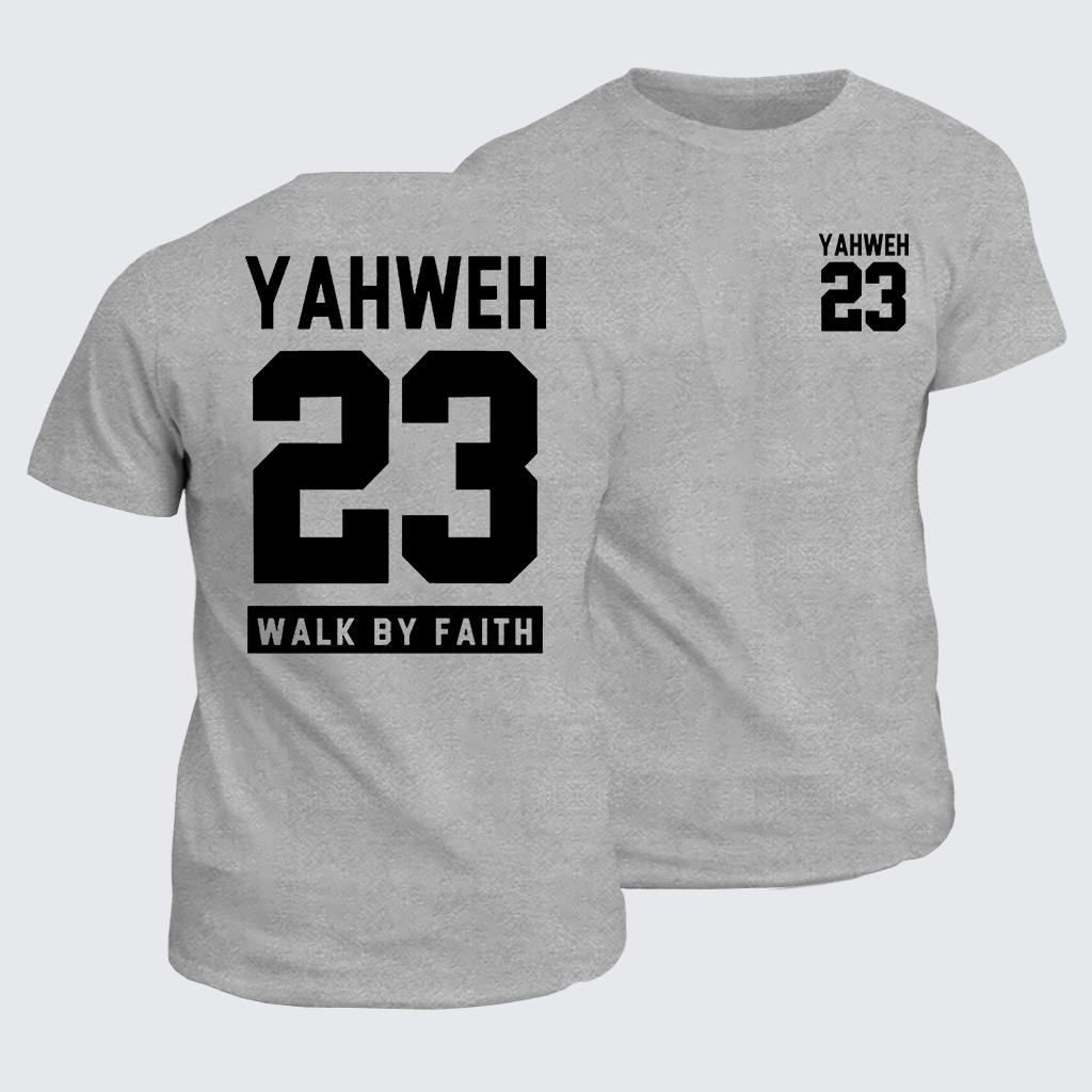 Walk By Faith Jesus God Christian Cotton T-Shirt