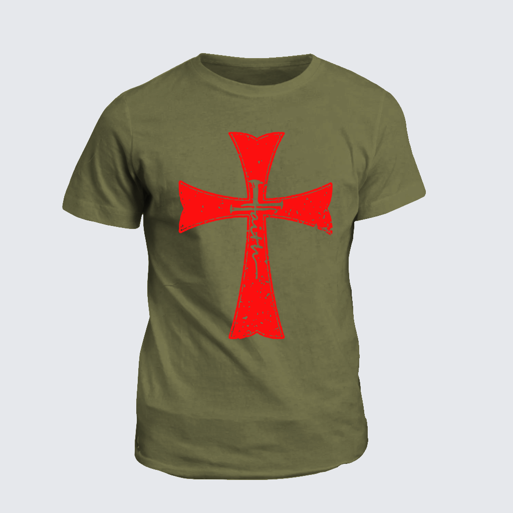 Faith Cross Jesus God Christian Cotton T-Shirt