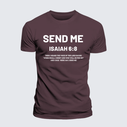 Send Me Jesus God Christian Premium Mercerized Cotton Tee