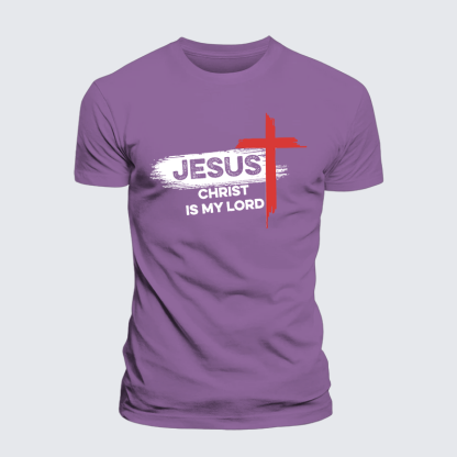 Jesus Christ Is My Lord Jesus God Christian Premium Mercerized Cotton Tee