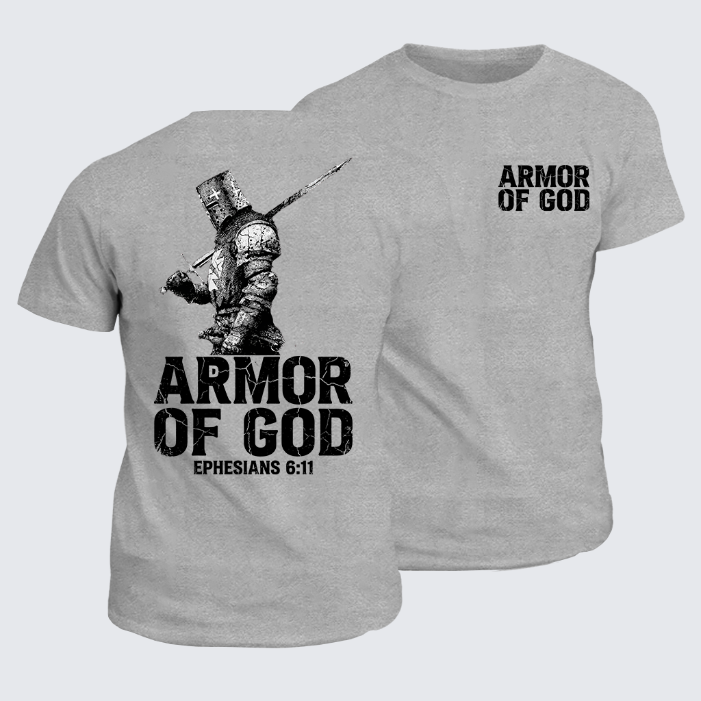 Armor of God Jesus God Christian Cotton T-Shirt