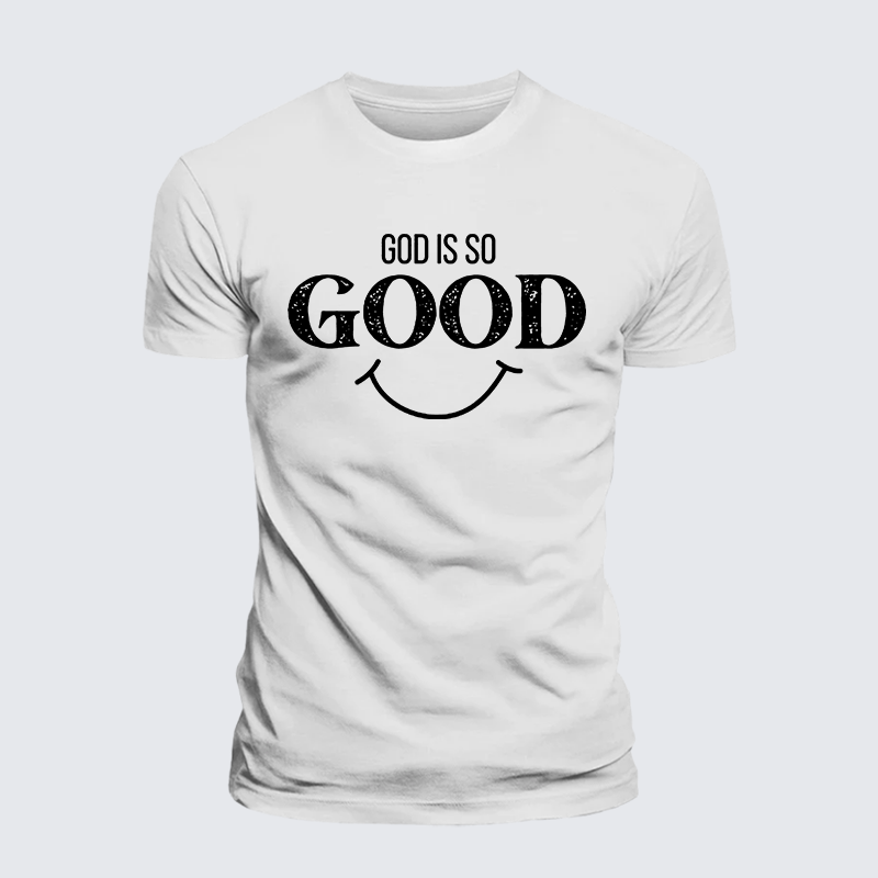 God Is So Good Jesus God Christian Premium Mercerized Cotton Tee