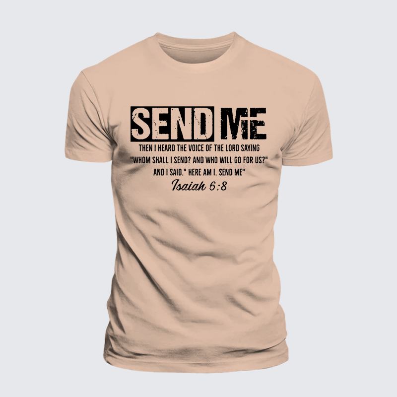 Send Me Jesus God Christian Premium Mercerized Cotton Tee