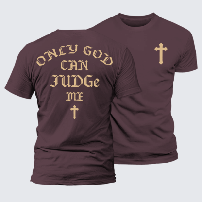 Only God Can Judge Me Jesus God Christian Premium Mercerized Cotton Tee