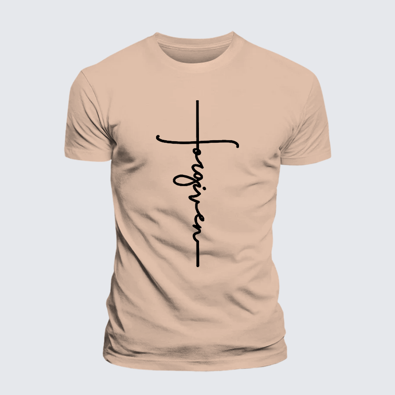 Forgiveness  Jesus God Christian Premium Mercerized Cotton Tee