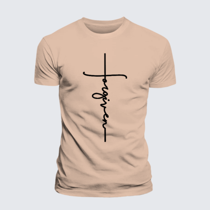 Forgiveness  Jesus God Christian Premium Mercerized Cotton Tee