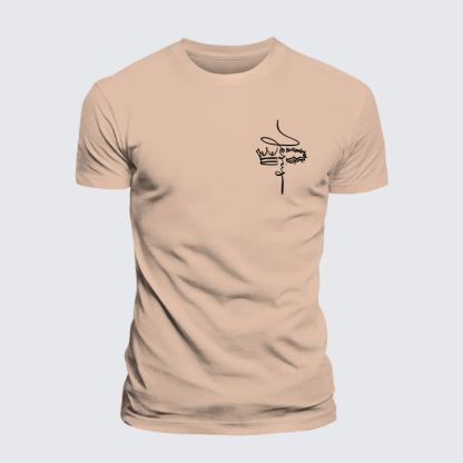 Jesus God Christian Premium Mercerized Cotton Tee