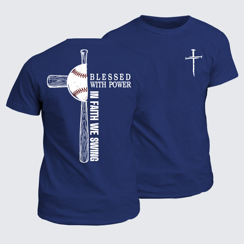 In Faith We Swing Jesus God Christian Cotton T-Shirt