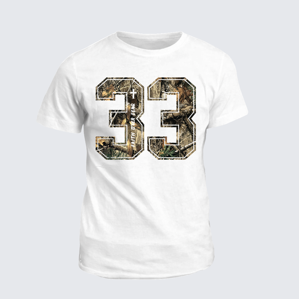 Faith Over Fear Jesus God Christian Cotton T-Shirt