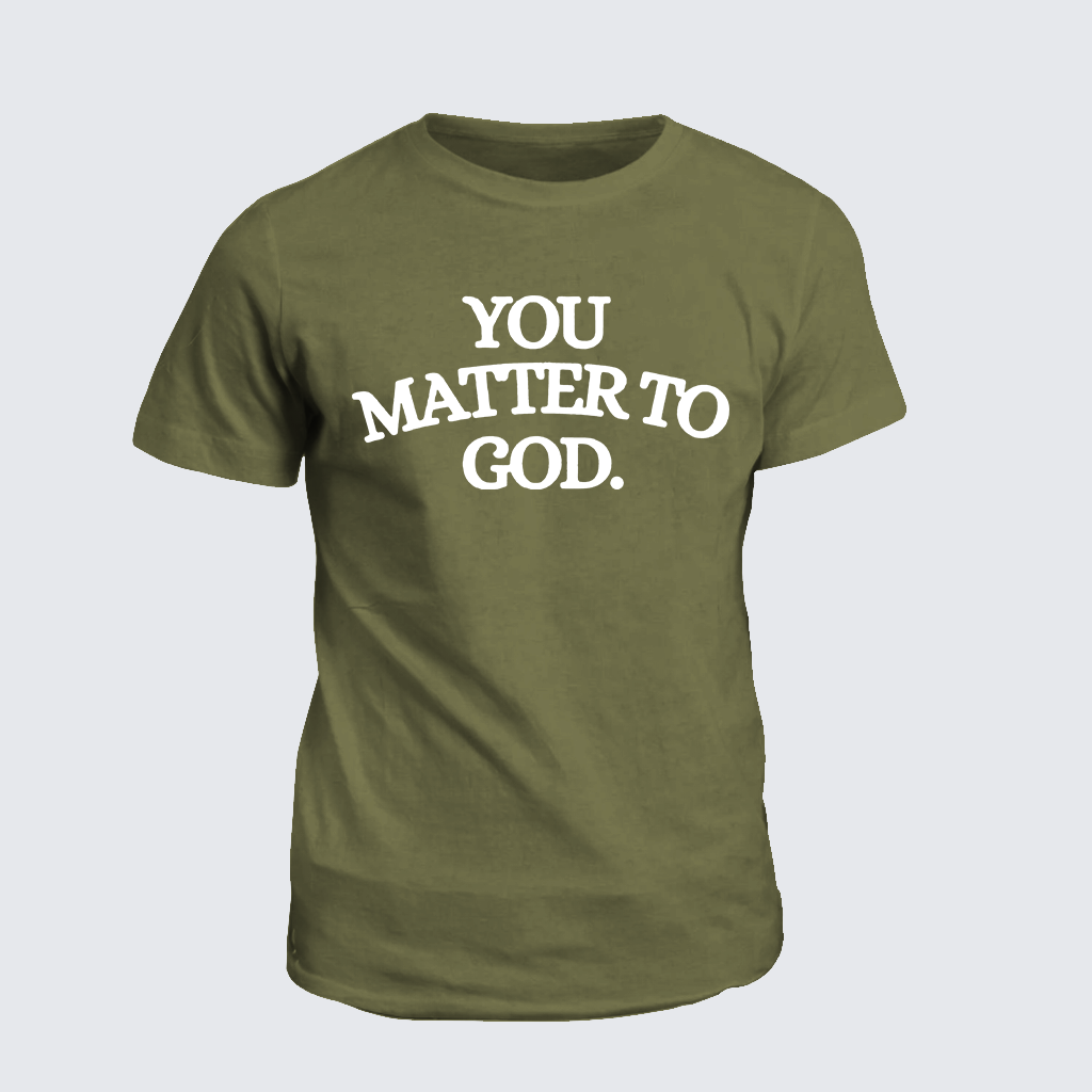 You Matter To God Jesus God Christian Cotton T-Shirt