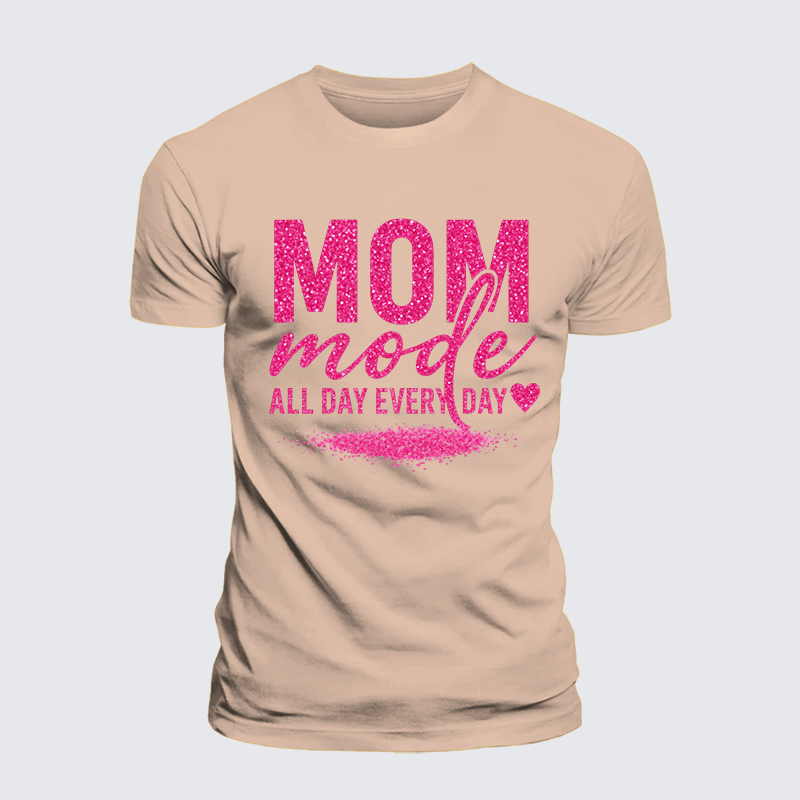 Mom Mode Jesus God Christian Premium Mercerized Cotton Tee
