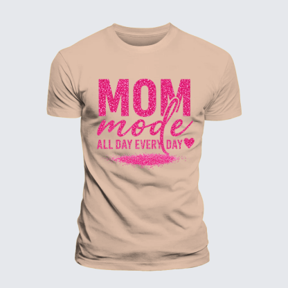 Mom Mode Jesus God Christian Premium Mercerized Cotton Tee