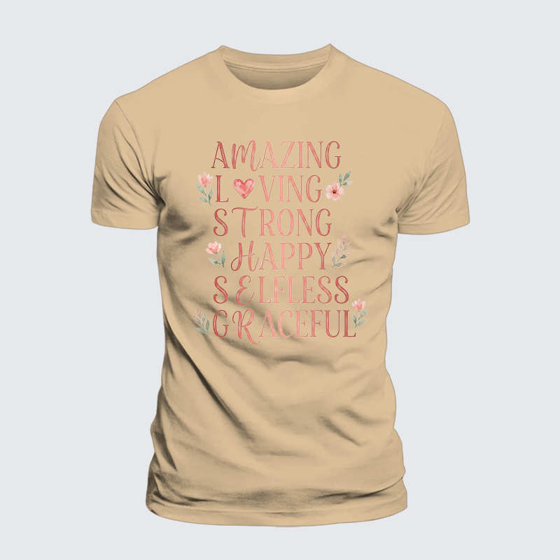 Man Of God Husband Dad Jesus God Christian Cotton T-Shirt