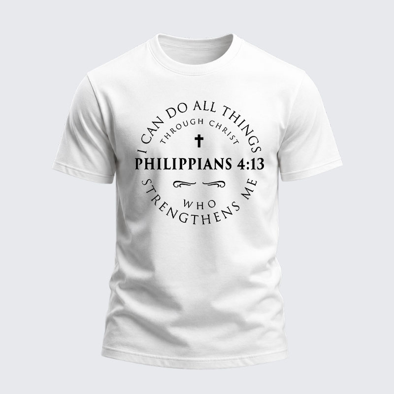 Heavyweight Cotton Tee -Philippians 4:13