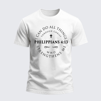 Heavyweight Cotton Tee -Philippians 4:13