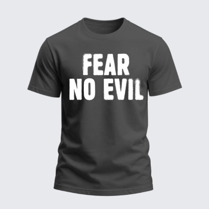 Heavyweight Cotton Tee - Fear No Evil
