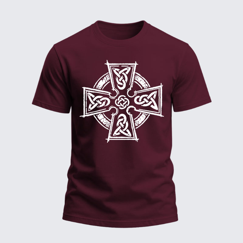 Heavyweight Cotton Tee - Celtic Cross