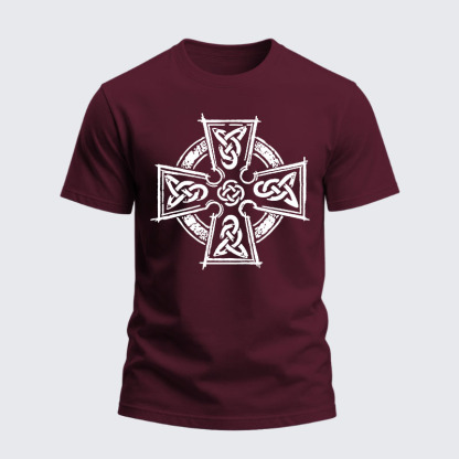Heavyweight Cotton Tee - Celtic Cross