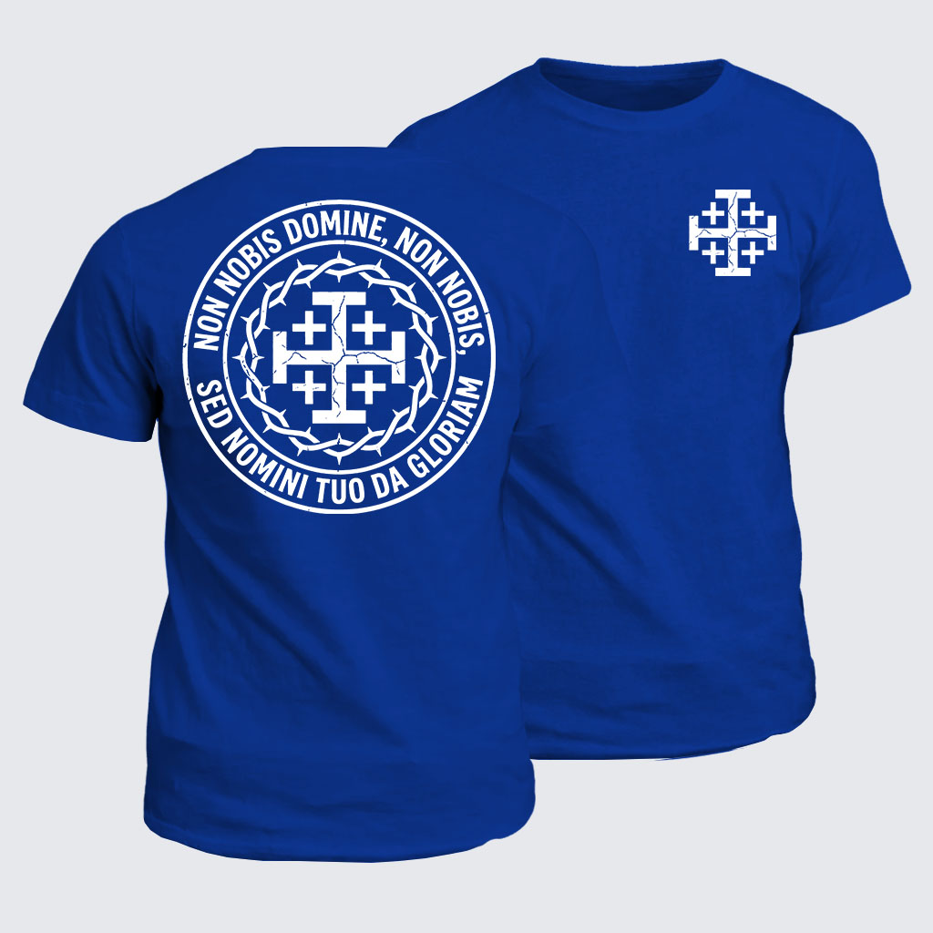 Classic Cotton Tee -  Non Nobis Domine, Non Nobis, Sed Nomini Tuo Da Gloriam