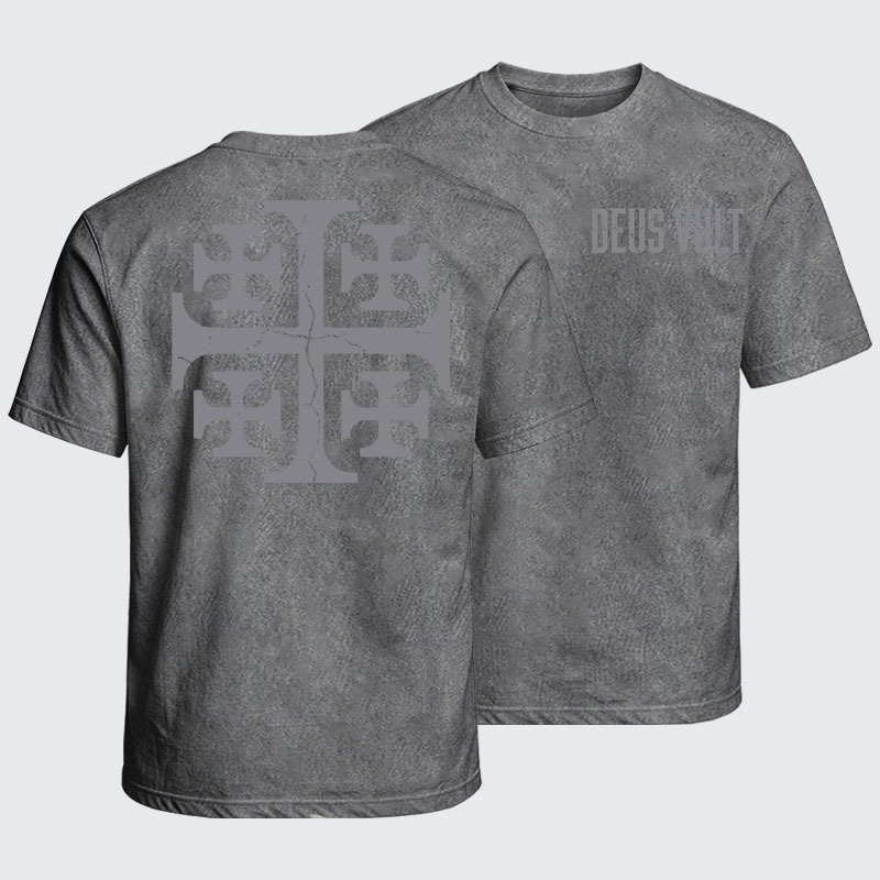 Washed T-Shirt - Deus Vult